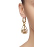 Figure View - Click To Enlarge - ELLERY - Glass crystal ball loop drop earrings