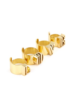 Detail View - Click To Enlarge - ELLERY - 'Groupie Love' ring set
