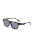 Main View - Click To Enlarge - BURBERRY - Check temple acetate square sunglasses