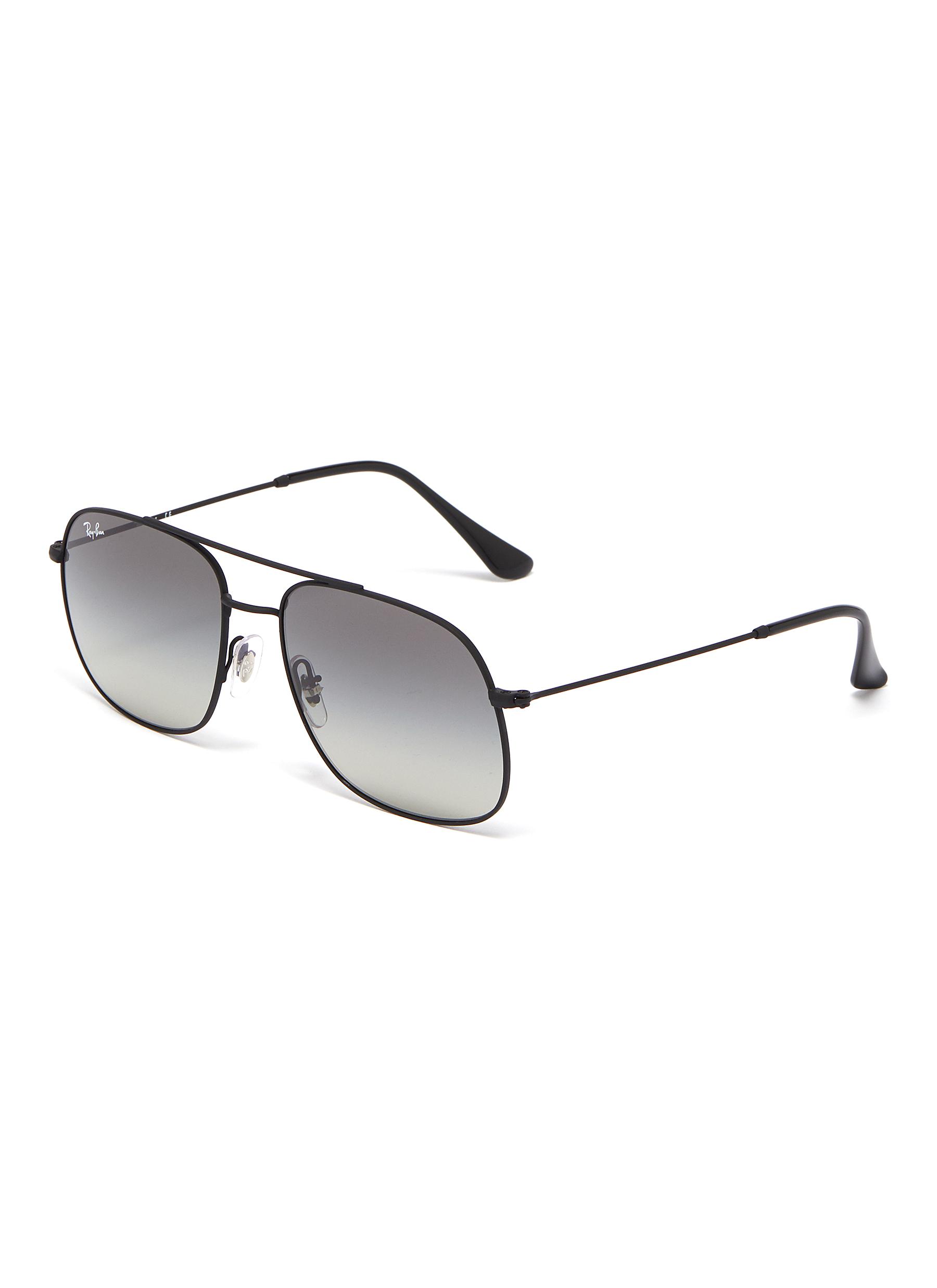 ray ban double bridge black