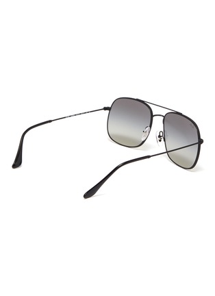 Figure View - Click To Enlarge - RAY-BAN - 'RB3595' double bridge metal square sunglasses