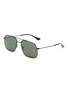 Main View - Click To Enlarge - RAY-BAN - 'RB3595' double bridge metal square sunglasses