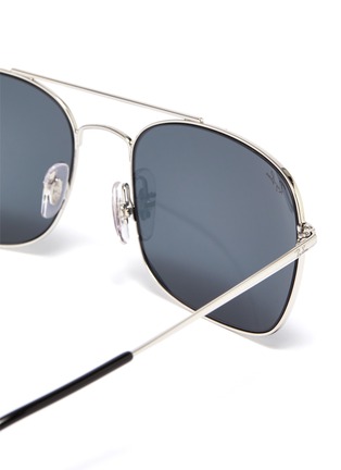 Detail View - Click To Enlarge - RAY-BAN - 'RB3611' double bridge metal square sunglasses