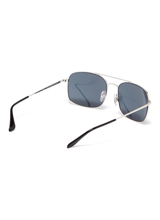 Figure View - Click To Enlarge - RAY-BAN - 'RB3611' double bridge metal square sunglasses