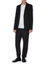 Figure View - Click To Enlarge - BOTTEGA VENETA - Molded sleeve wool blazer