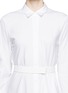 Detail View - Click To Enlarge - THEORY - 'Diaz' cotton poplin asymmetric shirt dress