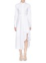 Main View - Click To Enlarge - THEORY - 'Diaz' cotton poplin asymmetric shirt dress