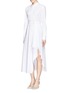 Figure View - Click To Enlarge - THEORY - 'Diaz' cotton poplin asymmetric shirt dress