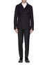 Main View - Click To Enlarge - ALEXANDER MCQUEEN - Leather sleeve panel peacoat