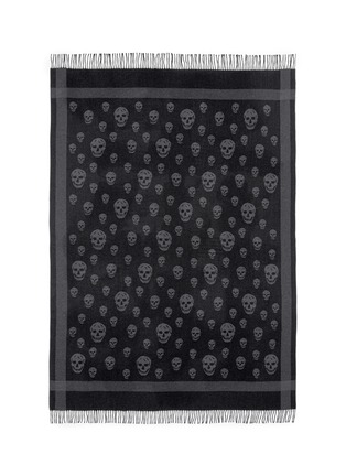 Figure View - Click To Enlarge - ALEXANDER MCQUEEN - Skull print wool-cashmere shawl