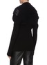Back View - Click To Enlarge - BOTTEGA VENETA - Hooded metal buckle embellished rib knit top