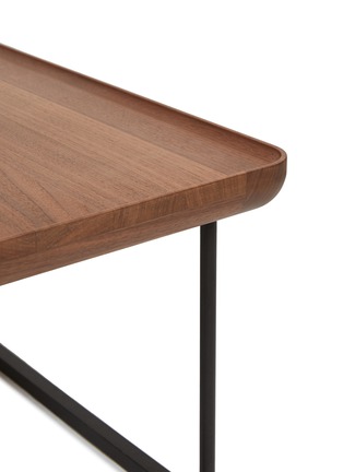 Detail View - Click To Enlarge - CASSINA - Luca Nichetto American Walnut Torei Low Square Table – Black