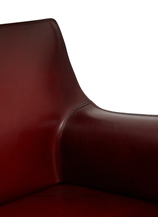 Detail View - Click To Enlarge - CASSINA - Mario Bellini Cab Saddle Leather Chair 413 – Burgrundy