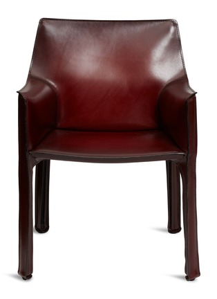 Main View - Click To Enlarge - CASSINA - Mario Bellini Cab Saddle Leather Chair 413 – Burgrundy