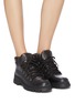 Figure View - Click To Enlarge - PRADA - Leather ankle boots