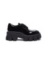 Main View - Click To Enlarge - PRADA - Chunky outsole patent leather Derbies