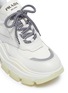 Detail View - Click To Enlarge - PRADA - Panelled leather chunky sneakers