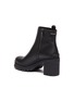  - PRADA - Leather platform ankle boots