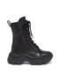 Main View - Click To Enlarge - PRADA - Chunky outsole leather combat boots