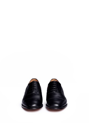 Front View - Click To Enlarge - FOSTER & SON - 'Elgar' toe cap calfskin leather Oxfords