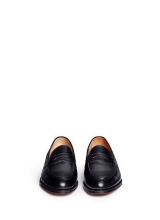 Front View - Click To Enlarge - FOSTER & SON - 'Monet' leather penny loafers