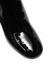 Detail View - Click To Enlarge - MIU MIU - Glass crystal heel patent leather ankle boots