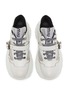 Detail View - Click To Enlarge - MIU MIU - Chunky outsole buckled patchwork sneakers