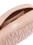 Detail View - Click To Enlarge - MIU MIU - Mini matelassé leather oval crossbody bag