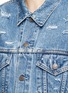 Detail View - Click To Enlarge - FORTE COUTURE - 'Yeah' glitter slogan appliqué denim jacket