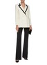 Figure View - Click To Enlarge - BLAZÉ MILANO - 'Resolute' contrast peaked lapel wool crepe everyday blazer