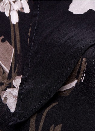 Detail View - Click To Enlarge - ROCKINS - 'Flora' super skinny silk scarf