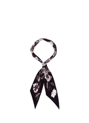 Main View - Click To Enlarge - ROCKINS - 'Flora' super skinny silk scarf