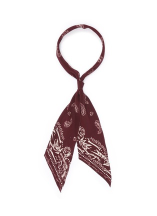 Main View - Click To Enlarge - ROCKINS - 'Guns 'n' Rockins' super skinny silk scarf