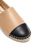 Detail View - Click To Enlarge - SAM EDELMAN - 'Krissy' contrast toe leather espadrilles