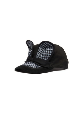 Main View - Click To Enlarge - BERNSTOCK SPEIRS - Houndstooth tweed mouse ear baseball cap