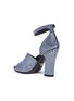  - PRADA - Strass embellished suede sandals