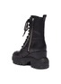  - MIU MIU - Wedge platform leather combat boots