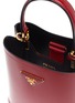 Detail View - Click To Enlarge - PRADA - Spazzolato leather bucket bag