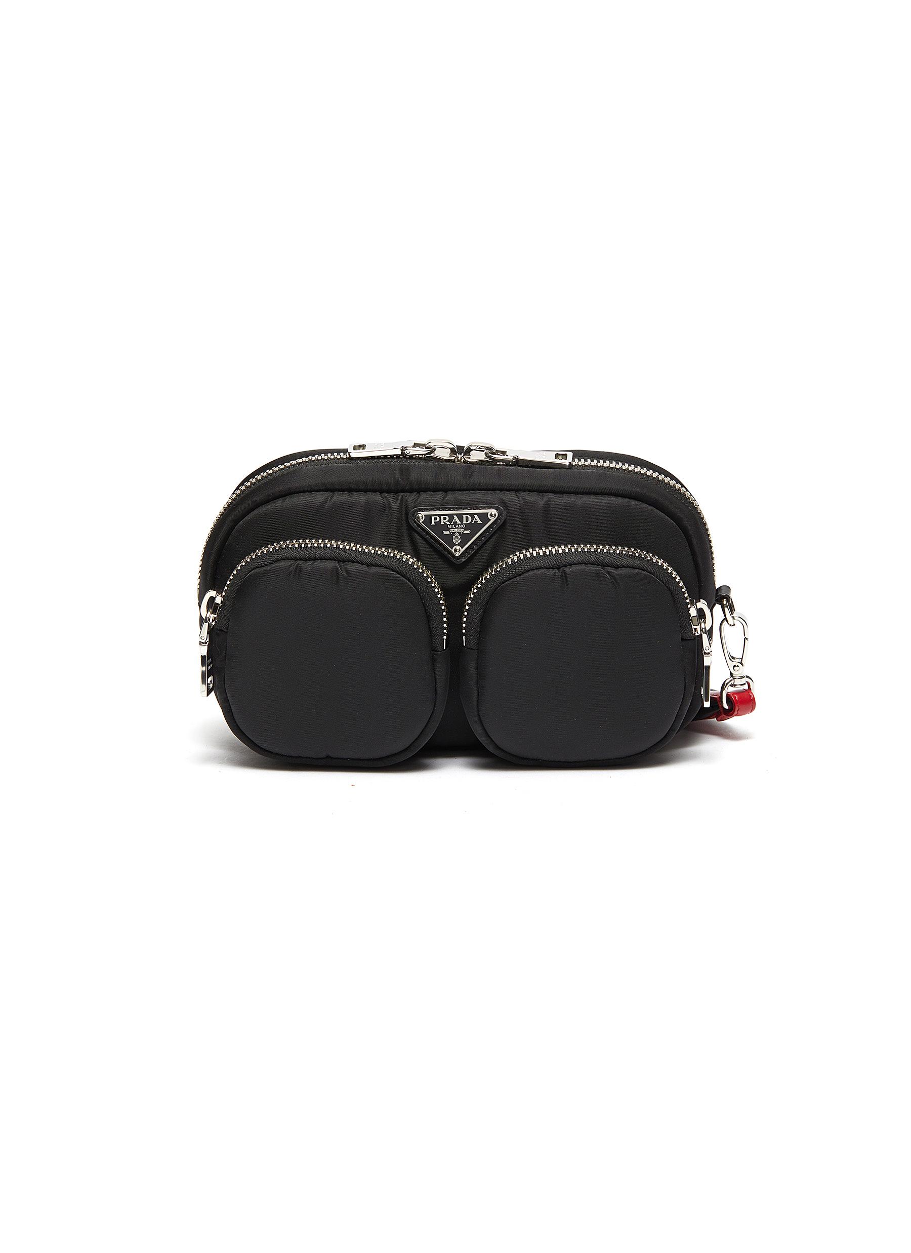 Click to view more detailed imagery on our partner's website Prada Zip Pocket Nylon Wristlet Pouch