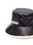 Detail View - Click To Enlarge - CHARLOTTE SIMONE - 'Billie' faux leather bucket hat