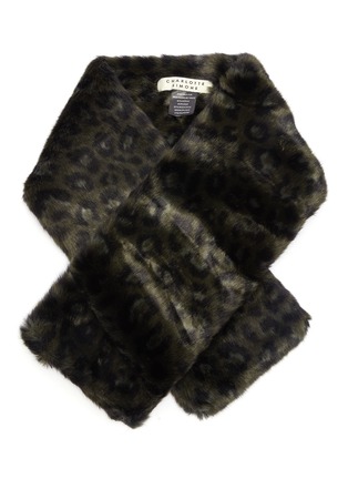 Main View - Click To Enlarge - CHARLOTTE SIMONE - 'Clara' leopard print faux fur scarf