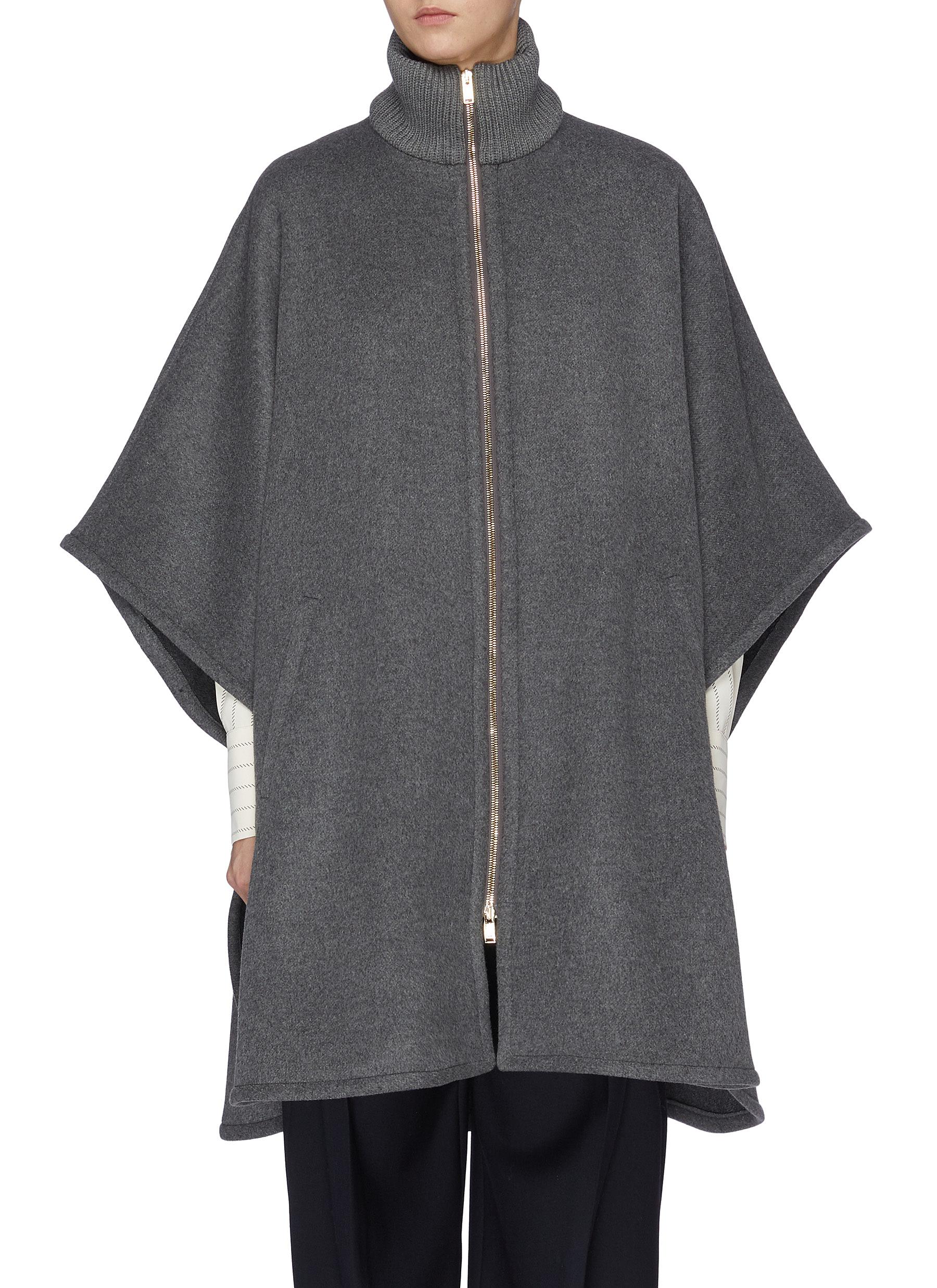 Caban wool turtleneck coat by Stella Mccartney