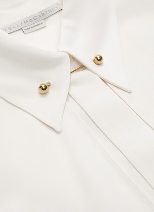 Detail View - Click To Enlarge - STELLA MCCARTNEY - 'Lawson' panelled drape silk shirt dress