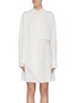 Main View - Click To Enlarge - STELLA MCCARTNEY - 'Lawson' panelled drape silk shirt dress