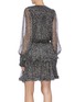 Back View - Click To Enlarge - STELLA MCCARTNEY - Balloon sleeve tiered dot print crepe dress
