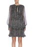 Main View - Click To Enlarge - STELLA MCCARTNEY - Balloon sleeve tiered dot print crepe dress