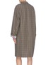 Back View - Click To Enlarge - STELLA MCCARTNEY - Graphic print cuff houndstooth check plaid coat