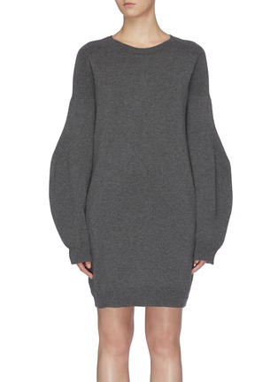Main View - Click To Enlarge - STELLA MCCARTNEY - 'Soft Simple' balloon sleeve dress
