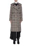Main View - Click To Enlarge - STELLA MCCARTNEY - Belted tartan plaid trench coat