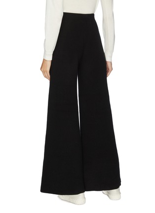 Back View - Click To Enlarge - OYUNA - 'Thara' patch pocket cashmere knit wide leg pants
